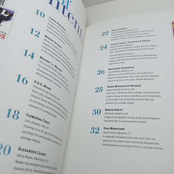 1998 Stamp Yearbook. Stamp Book. United States Postal Service Book - Picture 8 of 13